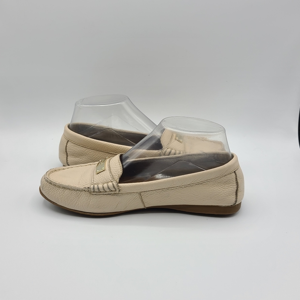 Coach Fredrica Loafers Flats Size 6.5 Leather Driving Moccasin - Picture 7 of 14